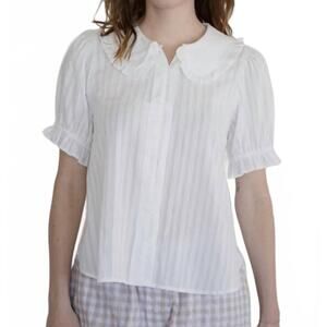 NEW THINGS BETWEEN charlotte blouse in ivory